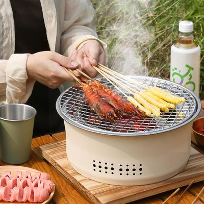 Grill Herd Tragbare BBQ Grill Feuer mit Grid Tee Tischplatte für Camping Terrasse
