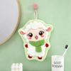 Sheep Shaped Hand Towel Handkerchief Kitchen Towels Super Absorbent Towel Hanging Cleaning Cloth Bathroom Kitchen Accessories