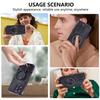 For iPhone 16 Pro Max Case Ring Kickstand PC+TPU Shockproof Phone Back Cover