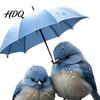 Waterproof Garden Stakes Blue Birds Stake Couple with Umbrella Yard Art Gifts for Bird Lovers Outdoor Ornament Lawn Flower Bed Decor Decoration