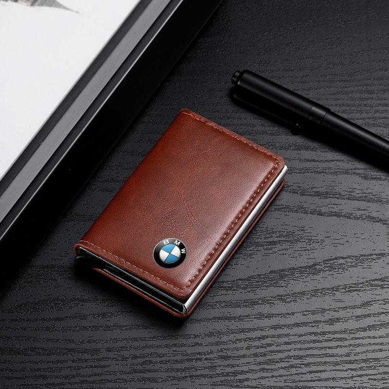 Portadocumenti da guida per auto in pelle PU Portafoglio per carte ID Passaporto Porta carte Pochette per carte Per BMW E46 E39 E90 E60 E36 F30 F10 E34 E30 F20 E92 M3 M4 M5 X5 X6