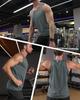 MAGCOMSEN Tank und Perfekt für und Sommer Dunkel Größe XL Herren Top, Atmungsaktiv, Kühl, Feuchtigkeitstransportierend, Laufen, Training, Yoga, Kleidung, Grau,