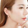 Silver Water Drop Earrings for Women: Elegant Japanese-Korean Style, Versatile Ear Hooks