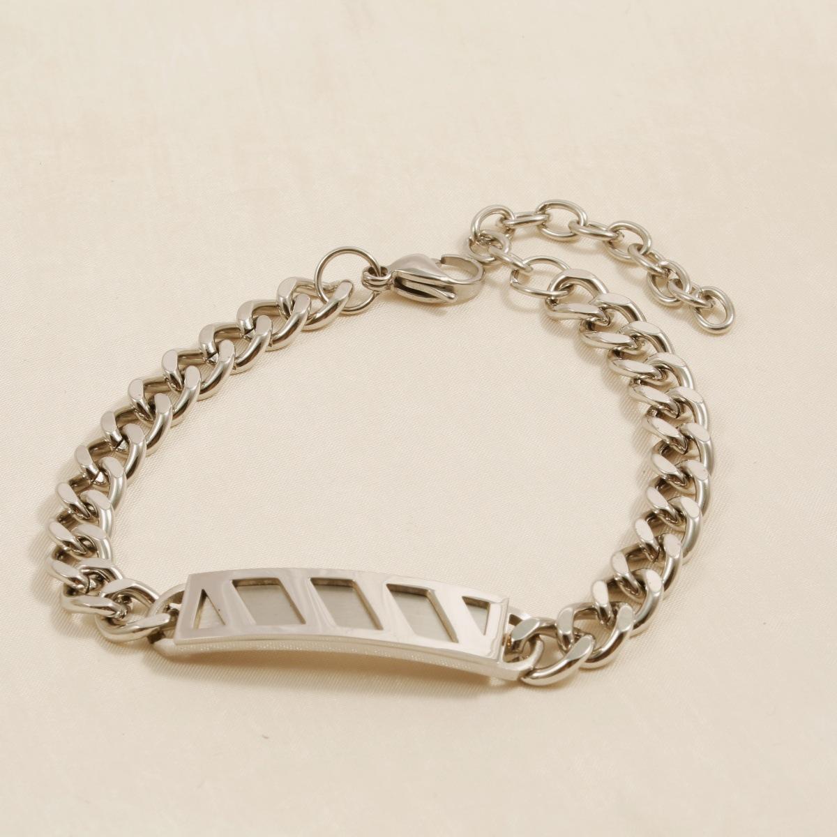 Titanium Steel Denim Chain Bracelet for Men Minimalist Trendy Fashion Jewelry Fashion Bracelets & Bangles