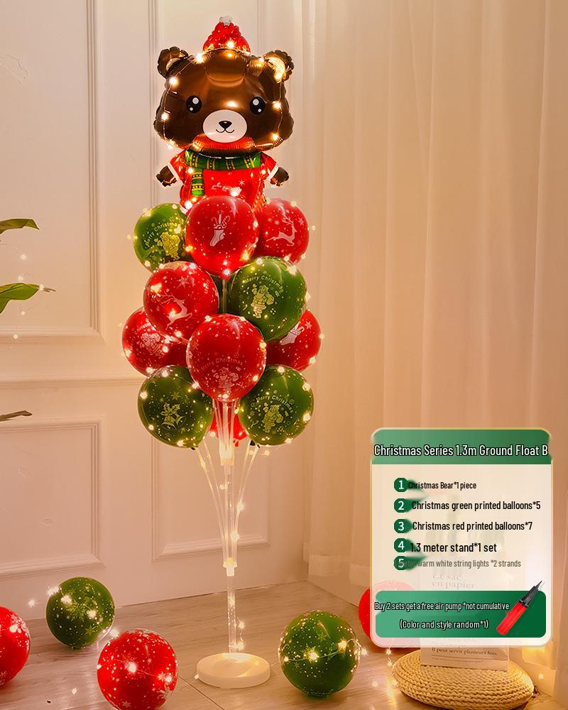 Christmas Luminous Balloon Decorations for Trees, Tables, and Window Displays