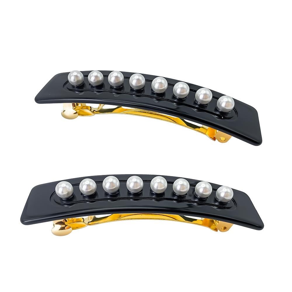 eManco Fashionable and Glamorous Two Styles Pearl Side Clips Tidy Up Your Hair Daily Home Hair Accessories For Sale