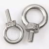 10Pcs Eye Bolt nuts M3~M24 Length 9mm-80mm 304 Stainless Steel Lifting Eye Screw Ring Hooking Loop Hole for Cable Rope