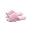 Fashion Soft home couple indoor slippers women's thick soled bedroom slippers striped cotton women's open toed slippers