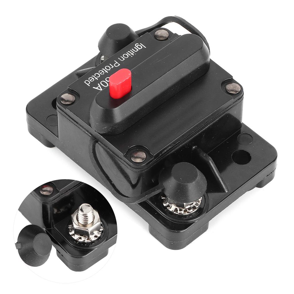 60A AMP Circuit Breaker Fuse Reset Holders 12‑48V DC Waterproof for Auto RV Yacht