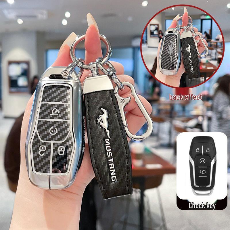 Ford High-End Metal Key Cover for Mondeo, Taurus, Mustang, Explorer, and Edge