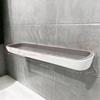 Suction Cup Wall-Mounted Bathroom Shelf Towel Rack - No-Drill Vanity or Kitchen Sink Storage