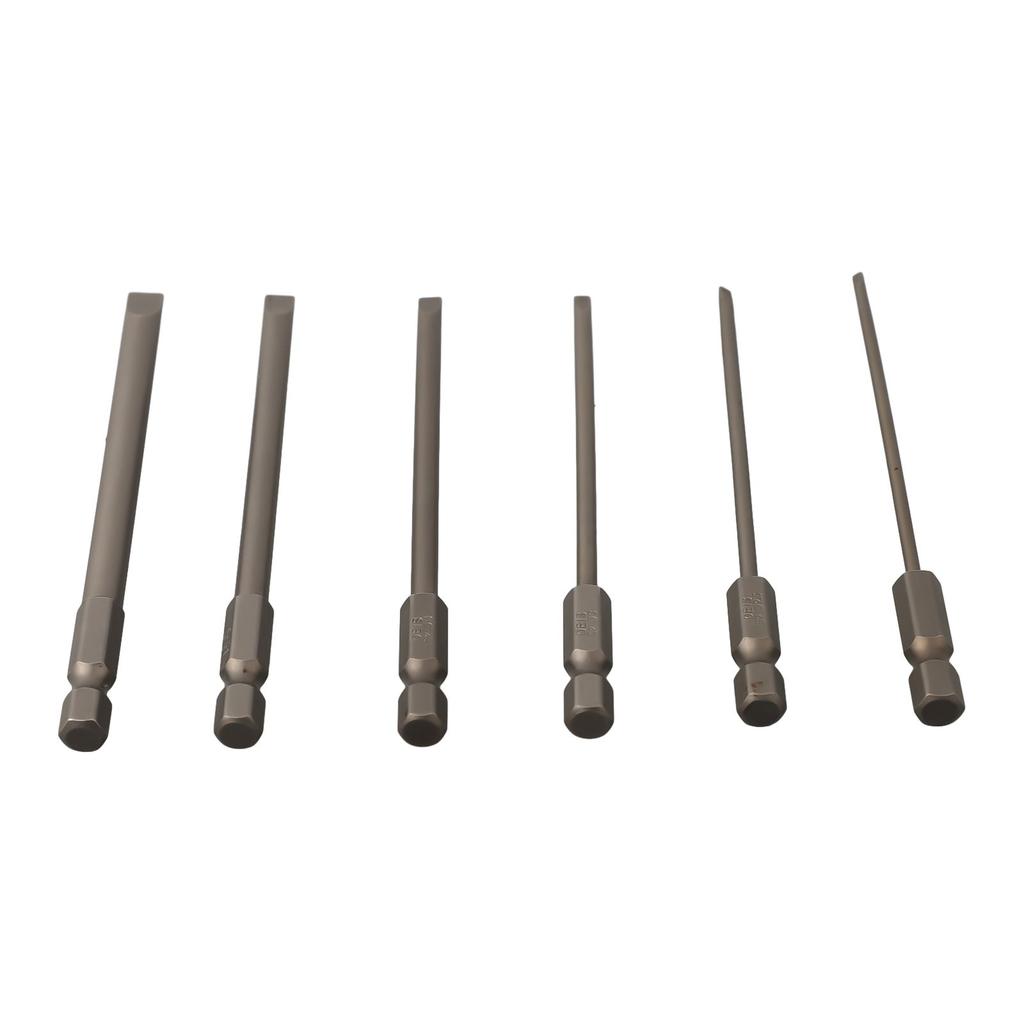 Legeringsstalen Bits Platte Schroevendraaier Bits Legeringsstalen Handboor