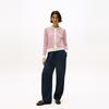 Tommy Hilfiger Striped Trim Cotton Commuter Crew Neck Cardigan Sweater Women sweater WW0WW46033