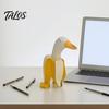 Geburtstagsgeschenk für beste Freundin Kreative Bananen-Enten-Figur, Harzskulptur, Neuheit Kunst Foto Requisiten Heimstatue, Lustiges Schreibtischornament Büro Tischplatte