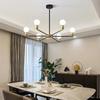 Vintage Pendant Lamp LED Gold Black 6/8 Bulbs Ceiling Light Modern Home Decoration Chandelier Lamp Balcony Kitchen Living Room