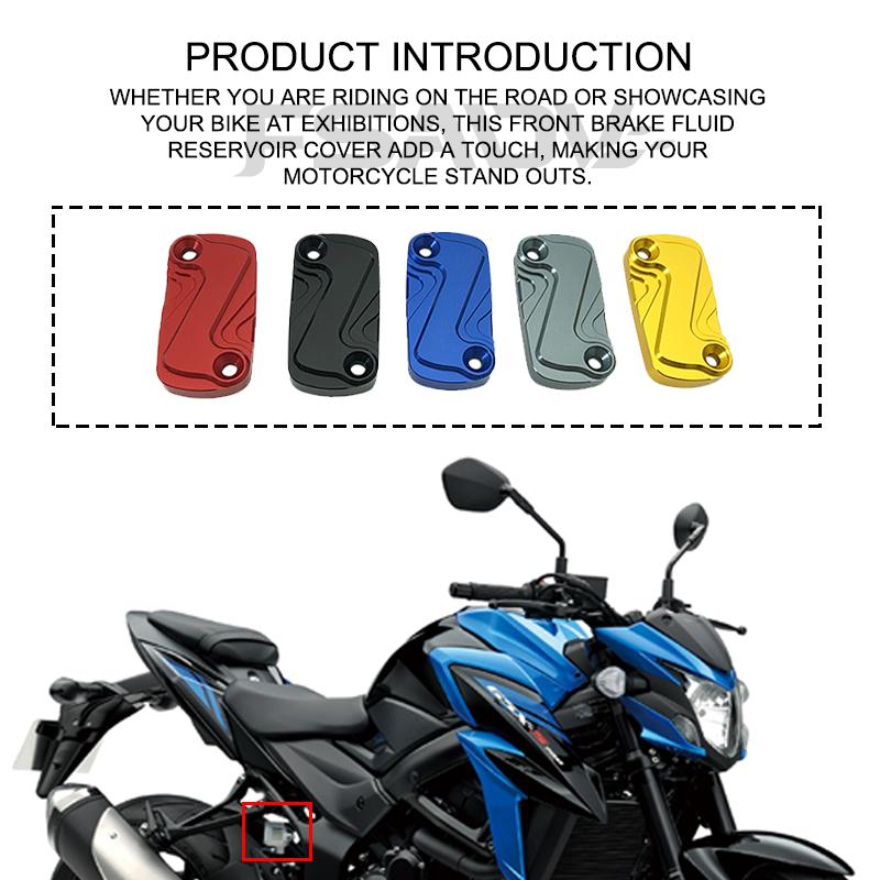 For Suzuki GSX-S750 GSXS750 Reservoir Guard Cover Protector GSXS 750 2017-2023 Motorcycle Rear Brake Pump Fluid Tank Oil Cup