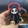Cute Grim Reaper Toy Chibi 3D Printed Doll Spooky Car Decor Halloween Miniature  Teens