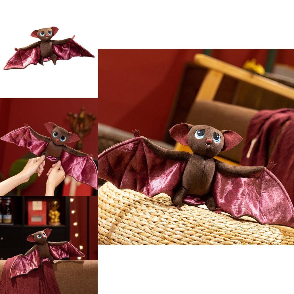 Purple Bat Plush Toy Halloween Gift Soft Animal Doll For Kids
