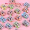 Simulation Inertial Mini Transparent Graffiti Car Model Children Toy Play For