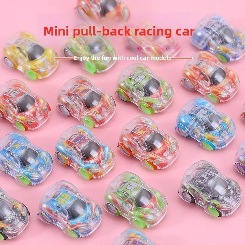 Simulation Mini Inertial Transparent Graffiti Car Model Children Toy For Play