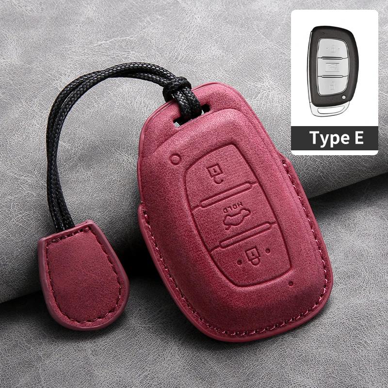 Auto Afstandsbediening Sleutelhoesje Cover Voor 3 Knoppen Hyundai Ix25 Ix35 Ix45 I10 I20 I30 I40 Tucson Verna Sonata Verna Solaris Mistra Elantra pink
