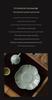 Banana Moon Ceramic Tea Coaster & Snack Plate Set - Gaiwan Pot Mat & Tea Ceremony Accessories
