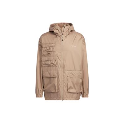 Originals Trefoil Solid Zip-Up Multi-Pocket Long Sleeve Jacket Men Jackets Brown HS2026