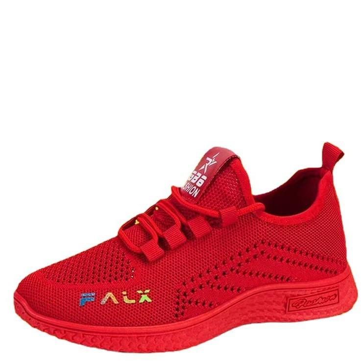 Summer casual women's shoes, soft soles, sports mesh, breathable, little red shoes, work shoes