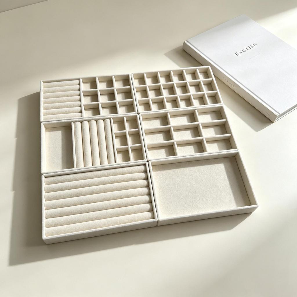 Multi-Functional Jewelry Storage Box & Display Tray for Accessories