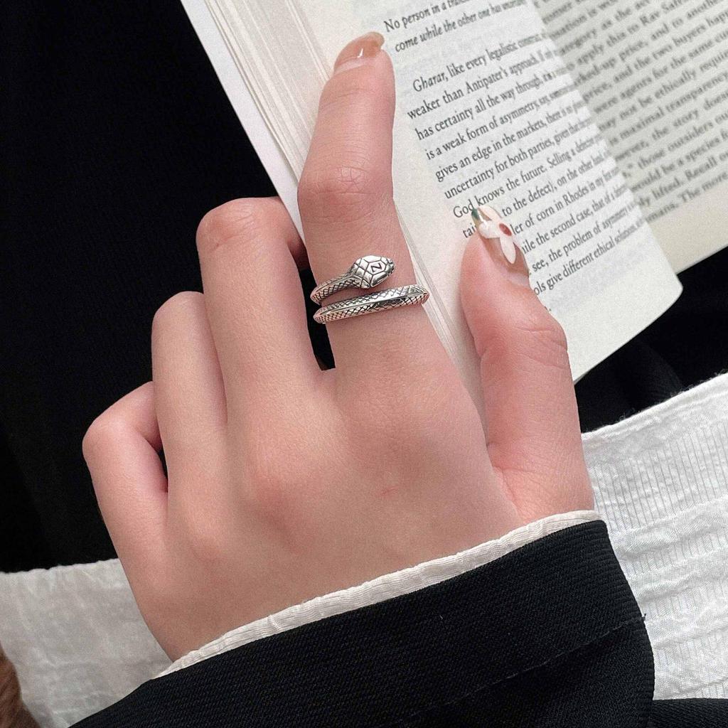 Yinruitai S925 Silver Snake Wrap Ring: Exquisite, Luxurious, and Unique Design for Women