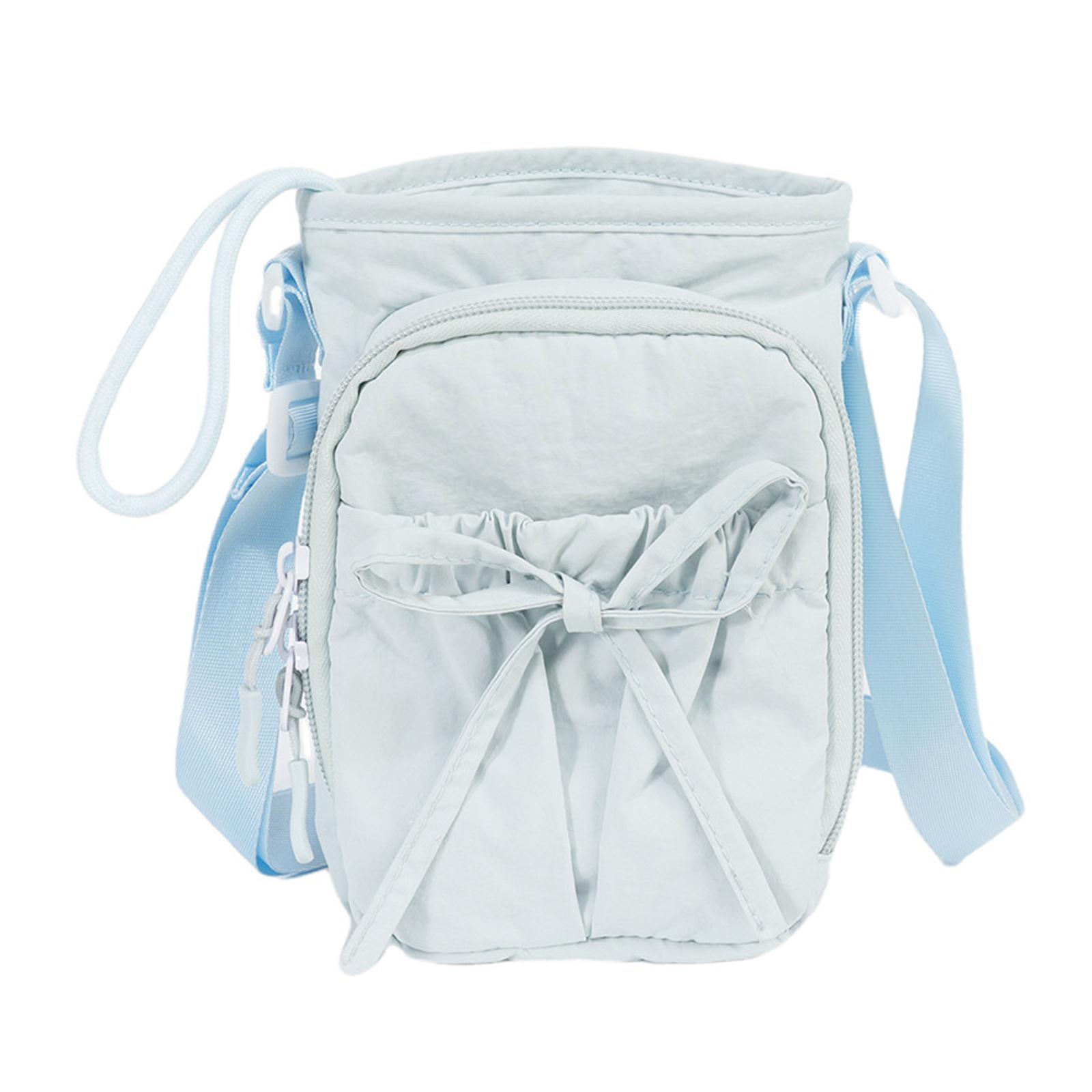 

Bows Water Bottle Holder with Shoulder Strap Water Bottle Carrier Sling Bag with Phone Pocket Crossbody Bag Unisex синій