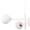 Vicenza Hanging Lamp White And Gold 4-Flat White Lampshade E14