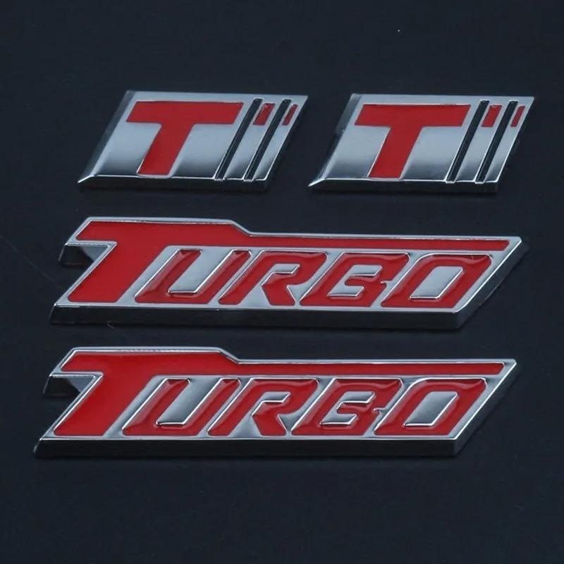 Car Sticker T Logo Sticker Emblem Badge Rear Trunk 3D Auto Decals for T Excelle XT GT T Turbo HRV Regal Encore Car Styling