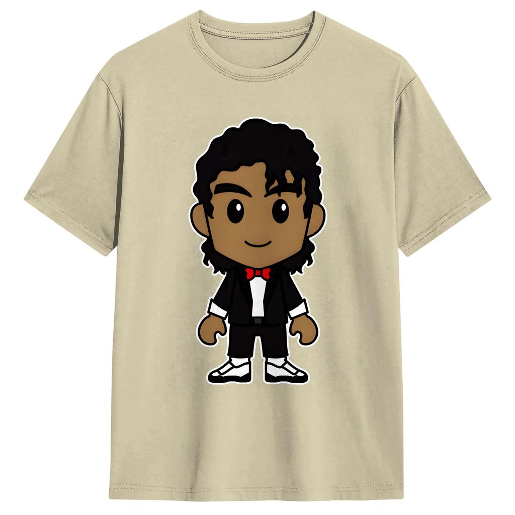 MMichael JJackson Chibi MJ Billie TShirt Harajuku T Shirts Short Sleeve Y2K Basic Tops Summer Cotton Plus Size Top Tees