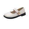 Mary Jane shoes women's 2025 new spring and summer British style small leather shoes flat-soled niche French single shoes Doudou shoes