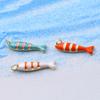 1 sztuka mosiężne zawieszki oceaniczne pozłacane 18K emaliowane ryba zwierzę paski zawieszka do DIY naszyjnik tworzenie biżuterii 27mm x 6.5mm