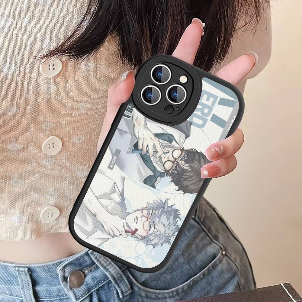 Nerd Project Bl Anime Leather Phone Case For IPhone 16 14 15 Pro Plus 13 12 11 Pro Max Silicone Cover