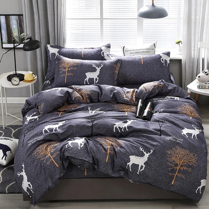 Palm Leaf Comforter Cover Black and White Bedding Set for Kids Teens Adult Women, Leaves Duvet Covers Reversible Quilt Cover Set