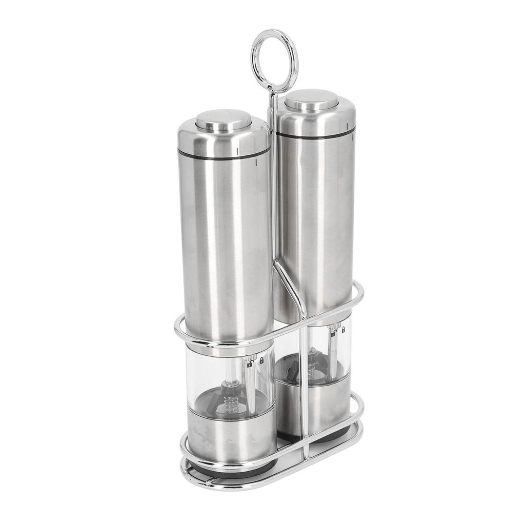 Electric Pepper Grinder Battery Powered 20g Stainless Steel Multifunctional with Stand Electric