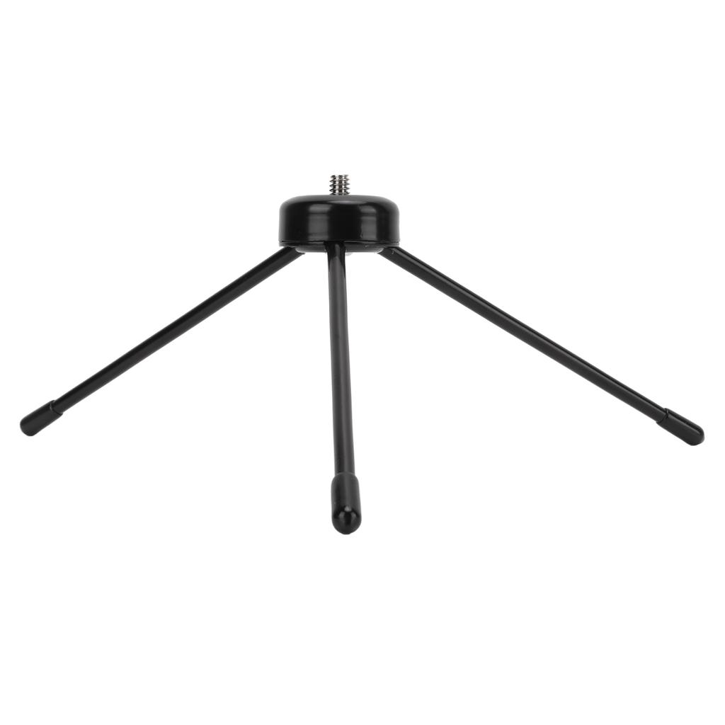 Mini Tabletop Tripod 1 4in Adapter Stainless Steel Portable for Selfie Stick Cell Phone SLR Camera