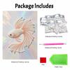 Shiny Pearl Elegant Betta Fish DIY Painting Creative Bead Art Craft Household Wall Decoration Nice Present For Art Hobbyists Home Decor Items