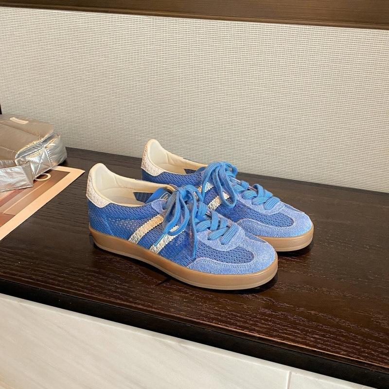 Red leather women's new inner height-increasing mesh casual sports shoes versatile low-top board shoes