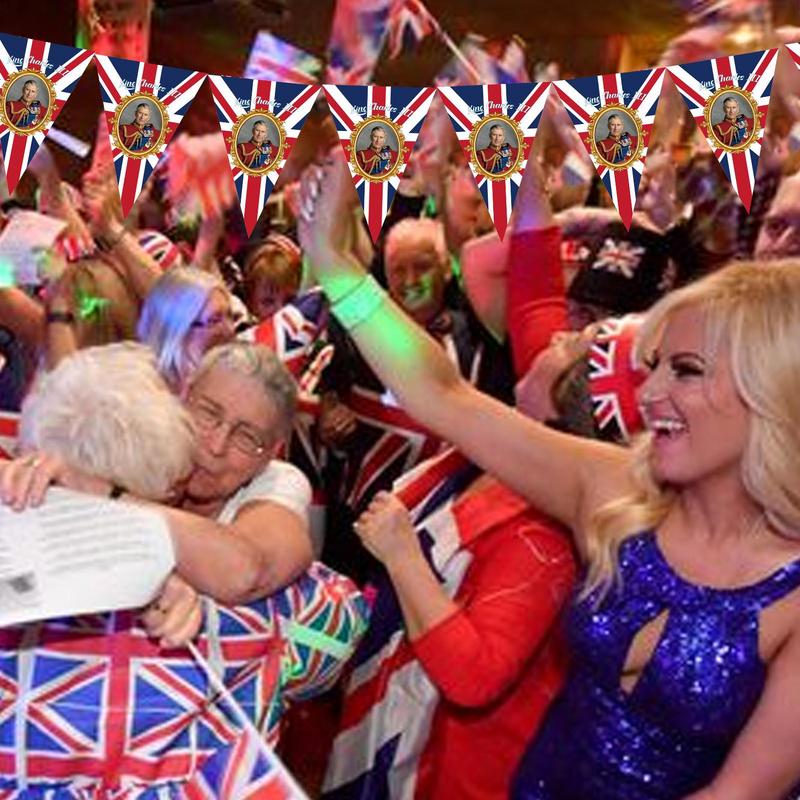 King Charles Bunting New King Charles Union Jack Flag King Flag 8.2ft King Charles 3rd Coronation Flag Our New King To Be Large