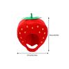 Plush Strawberry Hat Red Strawberry Hat  Funny Strawberry Caps Halloween Performances Photo Props for Women Men Gifts
