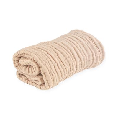 Tanaka Gauze Square Swaddle, Pastel Brown, 66 X 66 Cm, 1 Sheet, 100% Cotton, 6-Layer Gauze, Soft To the Touch, For Newborns