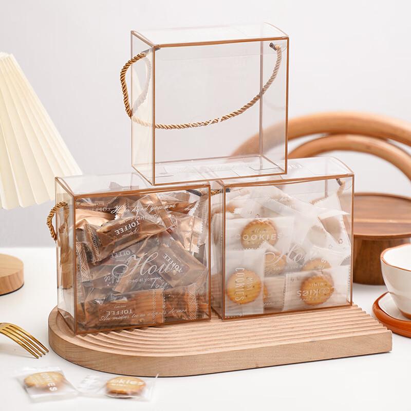 Прозрачные портативные подарочные коробки для печенья и конфет, 20 шт.