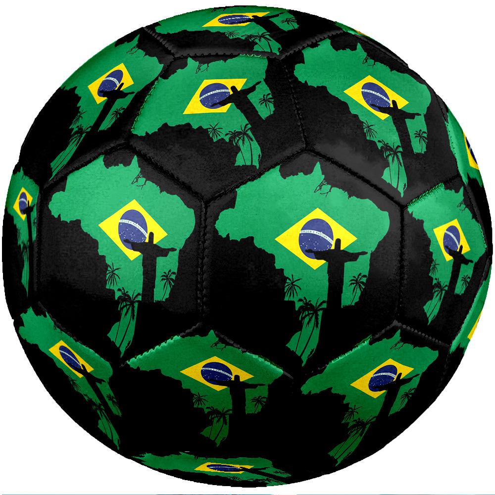Brazil National Football Team Theme Soccer Ball Size 5 Soccer Ball Soft Touch Professional Training Football for Outdoor Sports