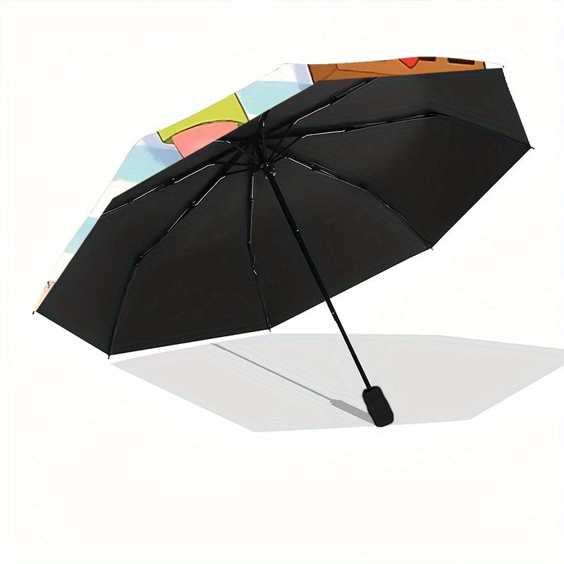 1pc Beach SpongeBob and Patrick Automatic Opening and Closing Umbrella - Suitable for Various Occasions, Outdoor Activities, Lightweight and Durable A