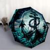1pc Ocean Voyage Auto Open/close, All-Season Portable Folding Umbrella for Women & Men, Travel, Everyday, Formal Events -06179