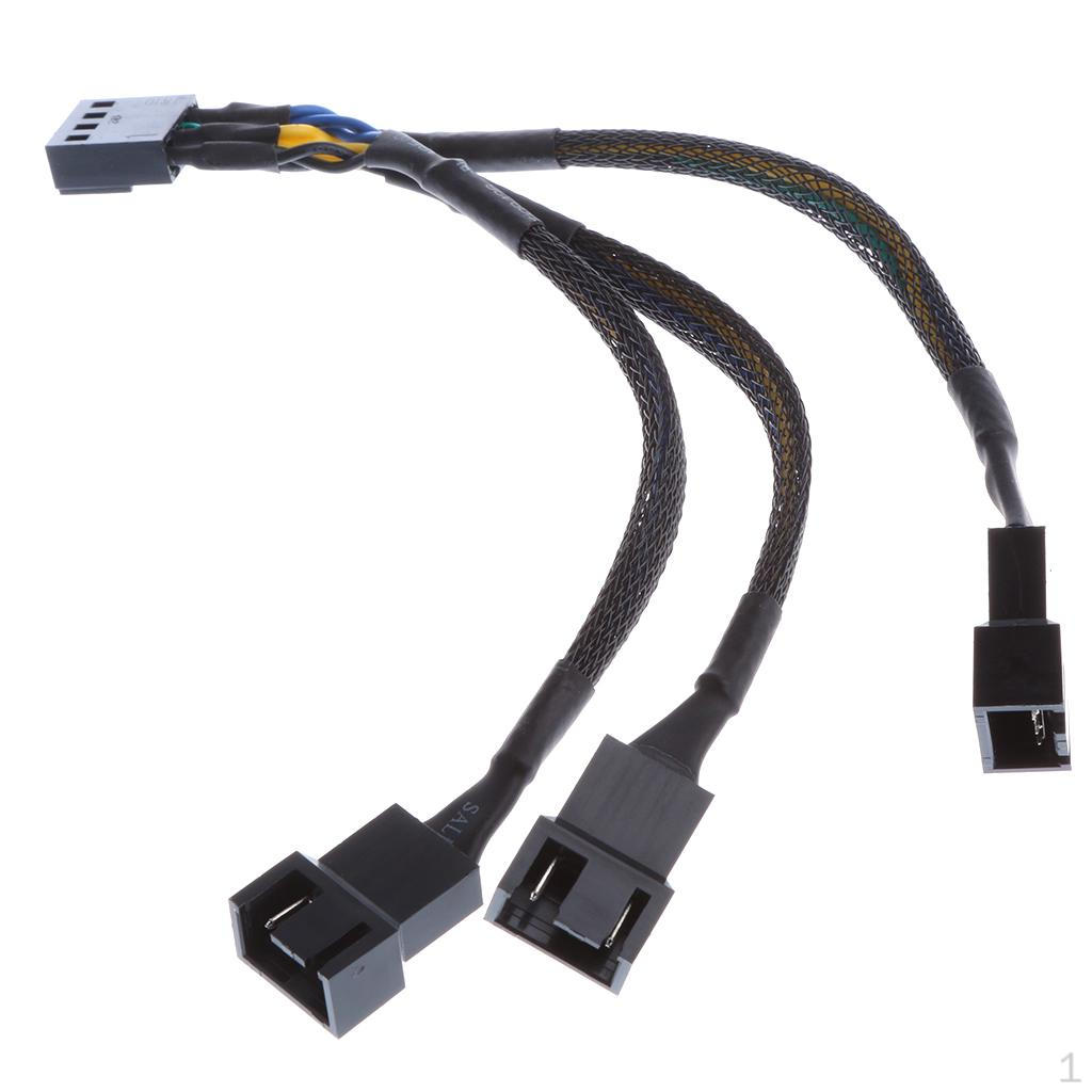 

PWM 3/four pin Fan to 3 Splitter Power Cable Extension Line